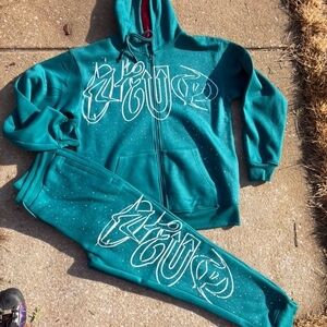 Tracksuit Set Rhimestones